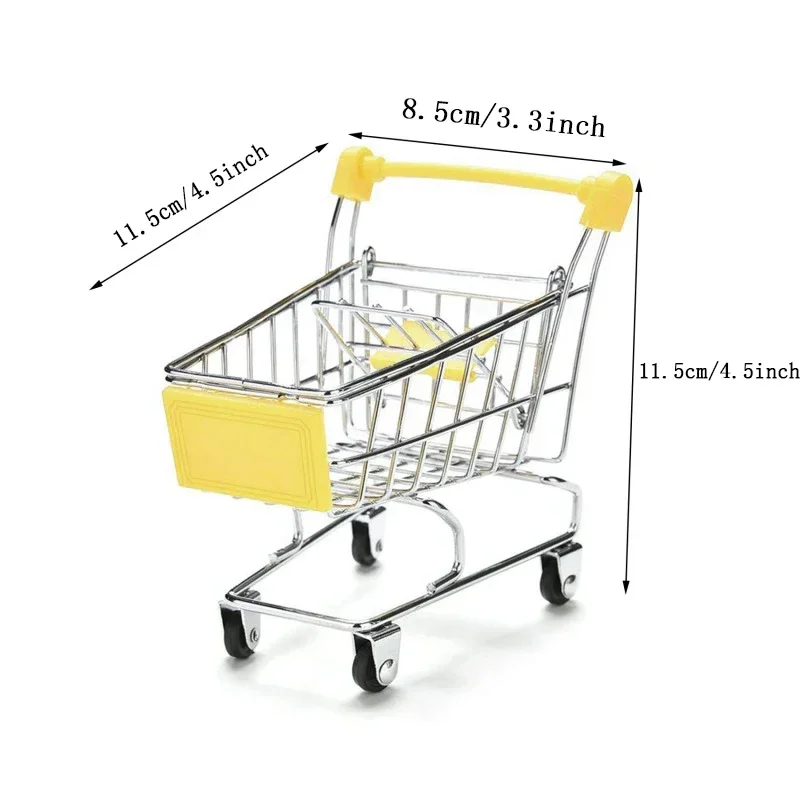 Neue Mini-Einkaufswagen Kreative Handwagen Kinder Handwerk Spielzeug Utility Warenkorb Handwerk Display Lagerung Spielzeug Halter Geschenke Für Kinder – Detail 20