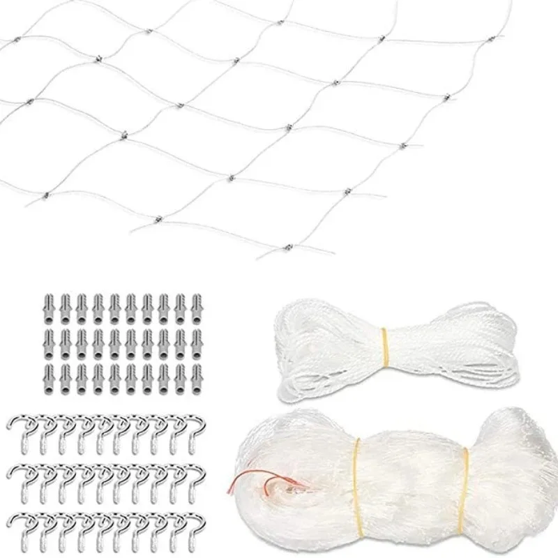 Pet Protective Cover Cat Net Floating Window Mesh Plastic Nylon Steel Wire Grid Garden Balcony Safety Fall Prevention Netting