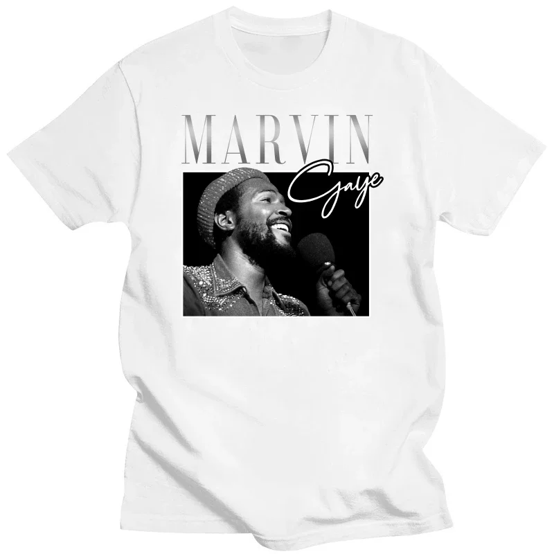 T Shirt Marvin Gaye Retro Vintage 90s new in tops & tees shirt homme New Casual Men harajuku men's t-shirts graphic men clothing