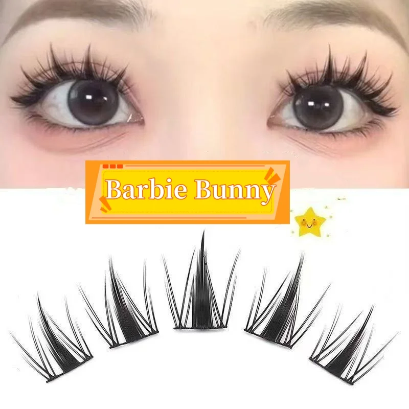 32Rows Fox Eye Manga False Eyelashes Large Capacity Tapered Thick Segmented Individual Cluster Lash Extensions Enlarge Eyes