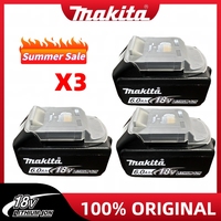 Original Makita 18V 6Ah Rechargeable With LED Indicator Lithium-Ion Battery Makita 18V Battery Power Tool Battery BL1860B BL1830
