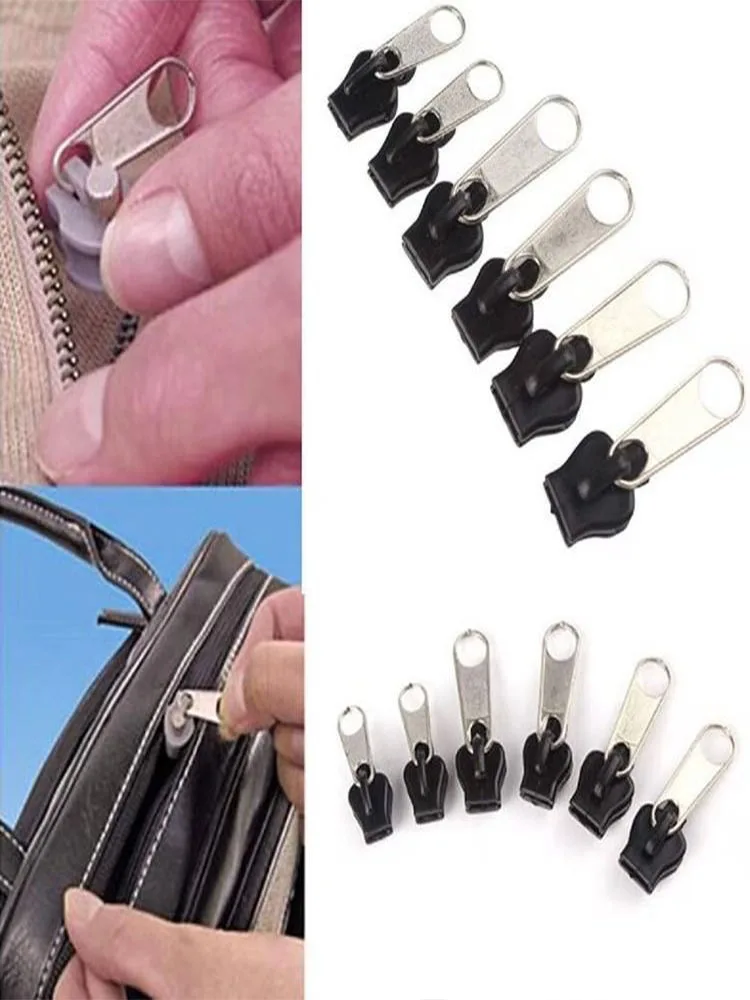 Universal Zipper Repair Kit - 12pcs Set | 3-Size Sliders + Teeth + Pullers for Instant Clothing & Bag Fix