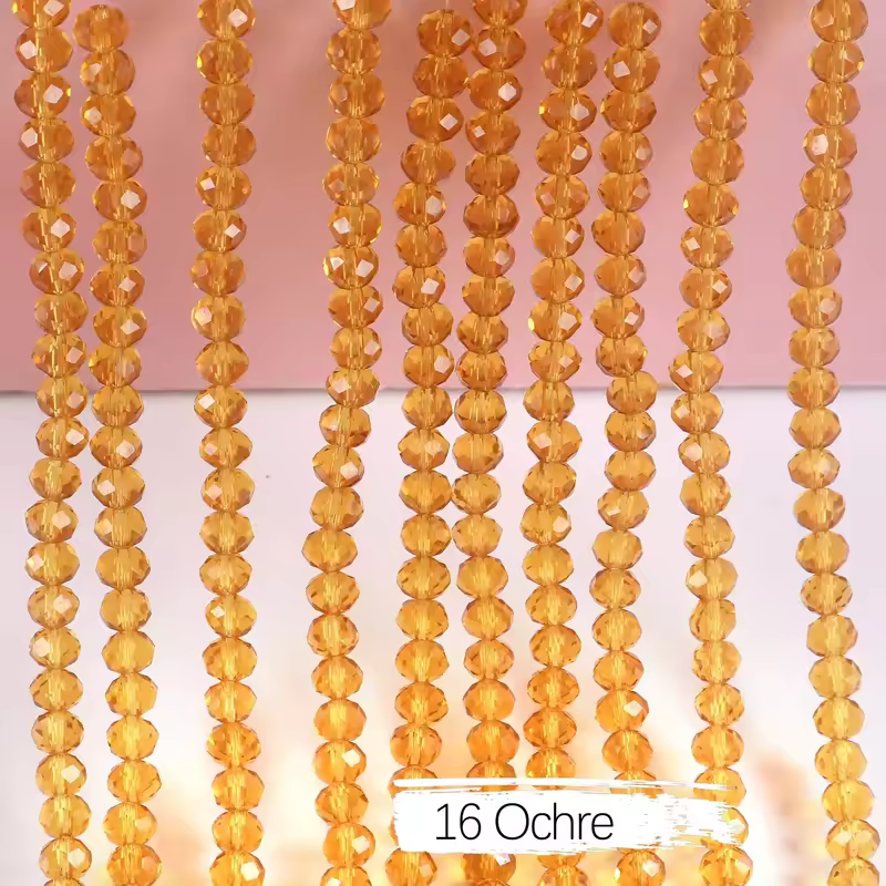 2mm 4mm 6mm 8mm Rondelle Austria Crystal Beads Faceted Glass Beads Loose Spacer Beads for DIY Bracelet Garment Making - Image 45