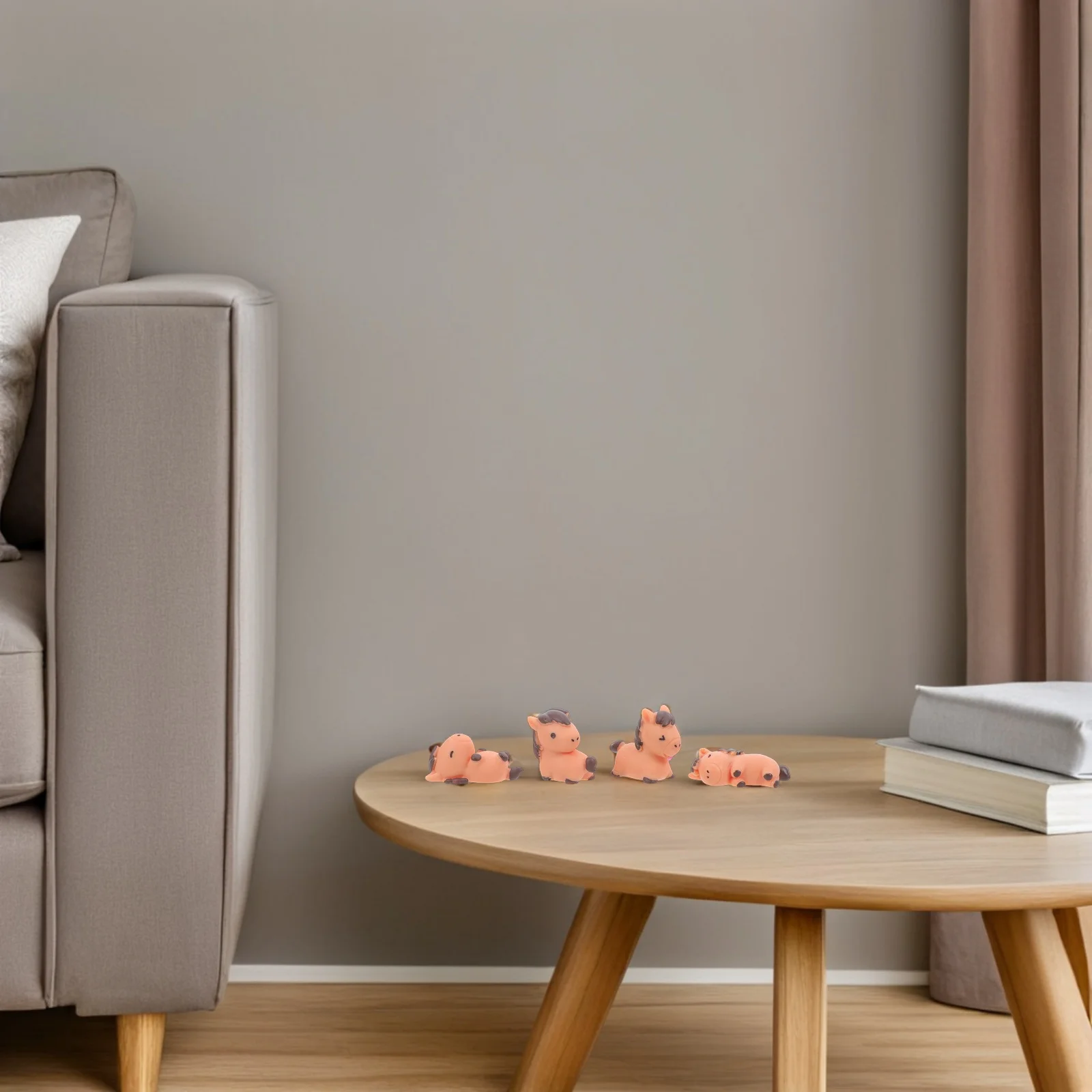 

8Pcs Small Resin Horse Sculpture Realistic Mini Animal Decoration Desktop Home Decor Miniature Animals Mini Animals