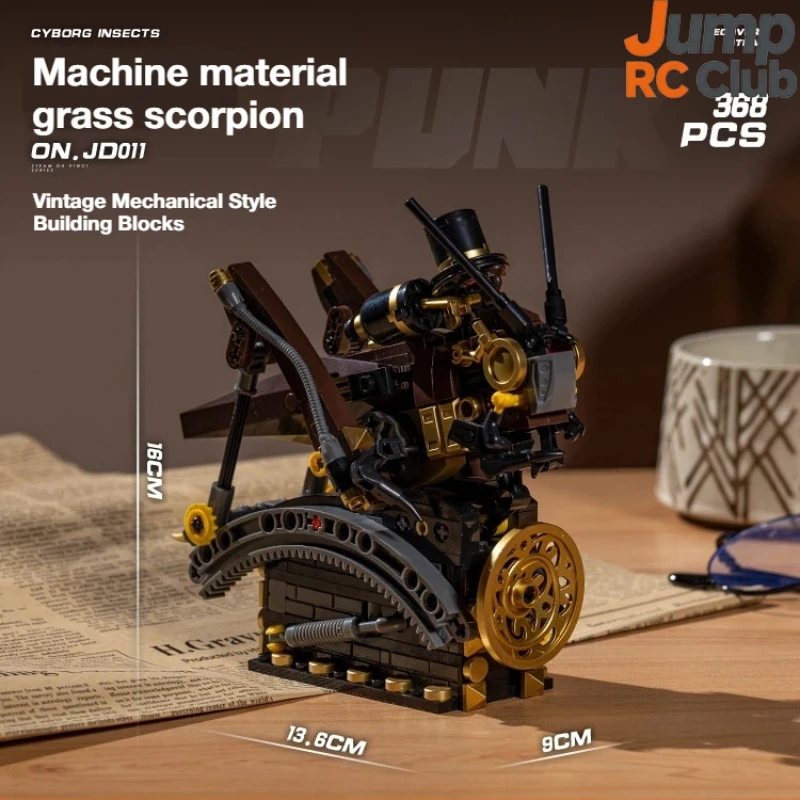 

Механический конструктор «Скорпион» серии Да Винчи, модель JD011, «Киборг-насекомое», развивающий набор STEM для сборки, подарок на день рождения для детей