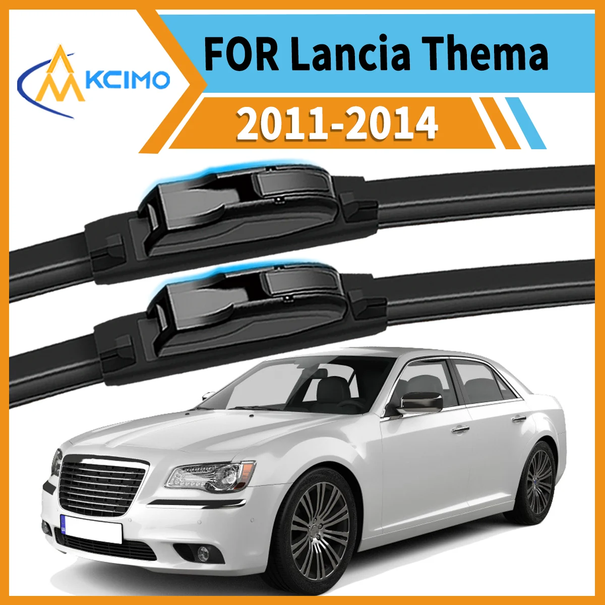 

High-Quality 2-Pack Wiper Blades for Lancia Thema 2011–2014 All-Weather Clarity Reduced Streaking Enhanced Driving Safety