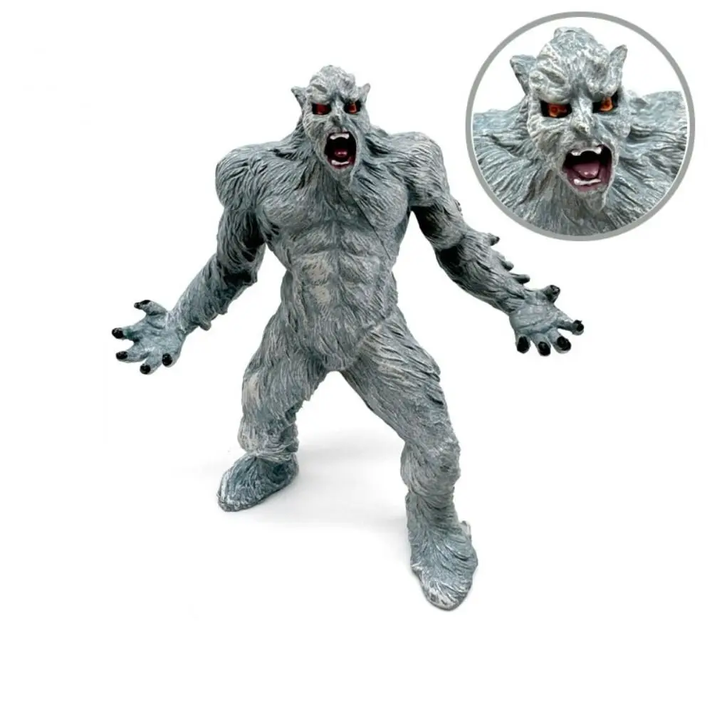 Simulation Werewolf Animal Model Mythical Apes PVC Doll Ice Demons Figures Orangutan Educational Magma Golem Model Collection
