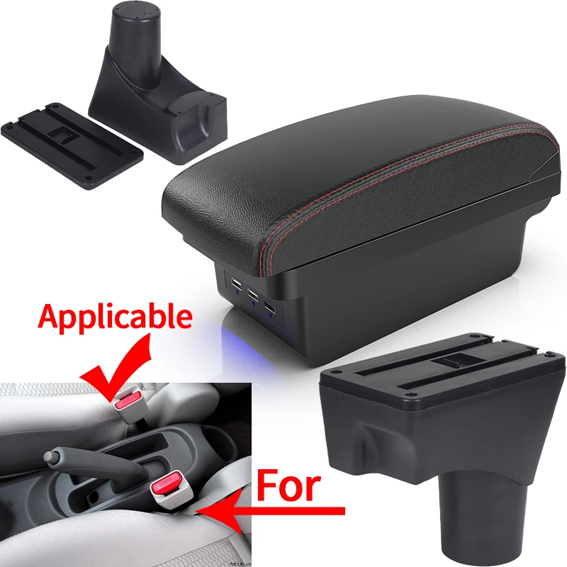 For Nissan March Micra K13 MK4 IV Armrest Box For Nissan Sunny Car Armrest box 2010-2023 Storage box Interior Car Accessories