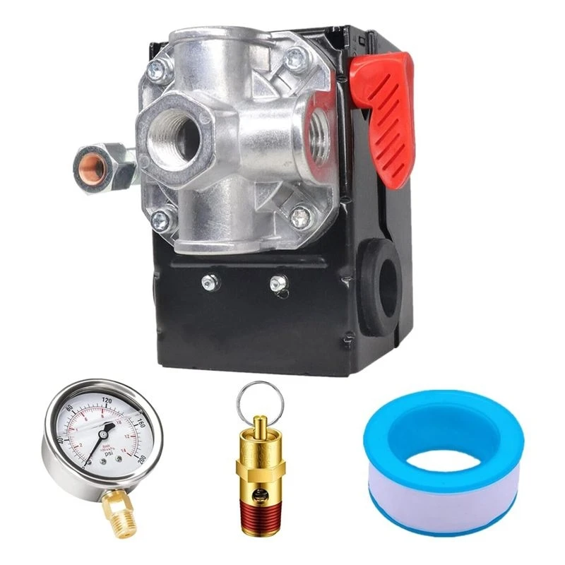 Cost Effective Z-AC-0746 / AC-0746 Pressure Switch Replacement For Porter Cable 135/110 PSI 4 Port 24Amp Air Compressor