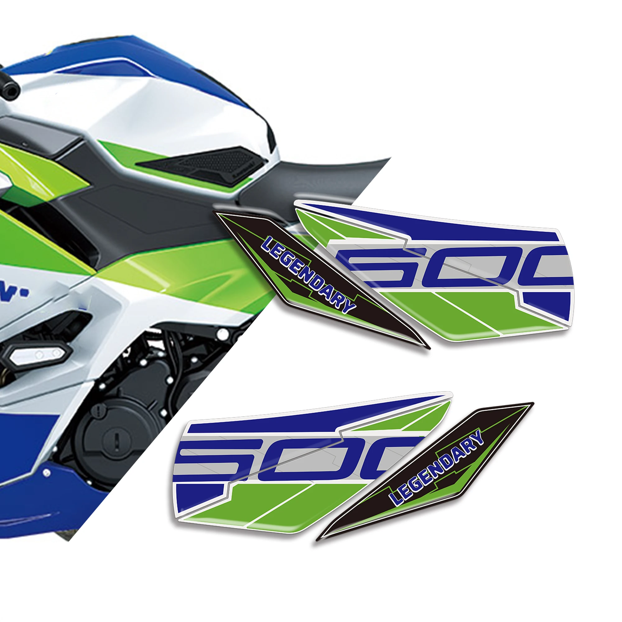 

Motorcycle Stickers 3D Protections Sticker Packs For NINJA500 Ninja500 2024 Motorcycle Accessories