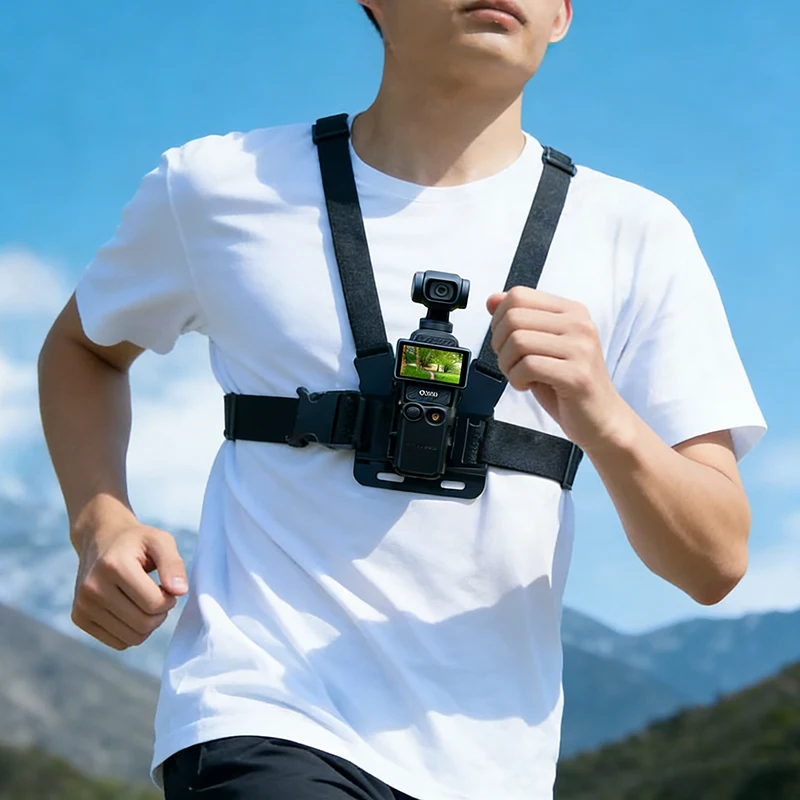 Elasticity Chest Strap Sports Shooting Stable Bracket Adapter for DJI Osmo Pocket 1 2 /Pocket 3 / Gopro Insta360 Action Camera