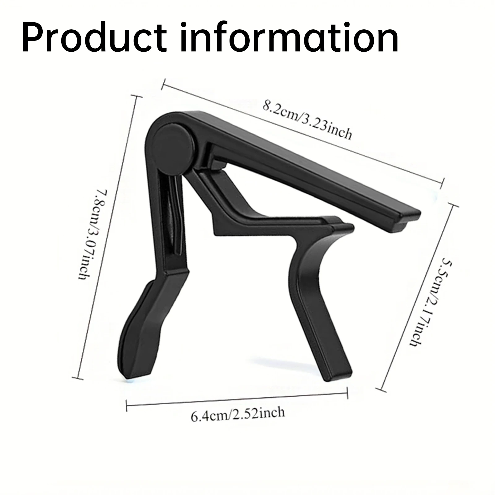 1PC Metal Guitar Capo, Quick Change Trigger Capo for Acoustic Guitar Ukulele Bass Banjo, Universal Instrument Accessories