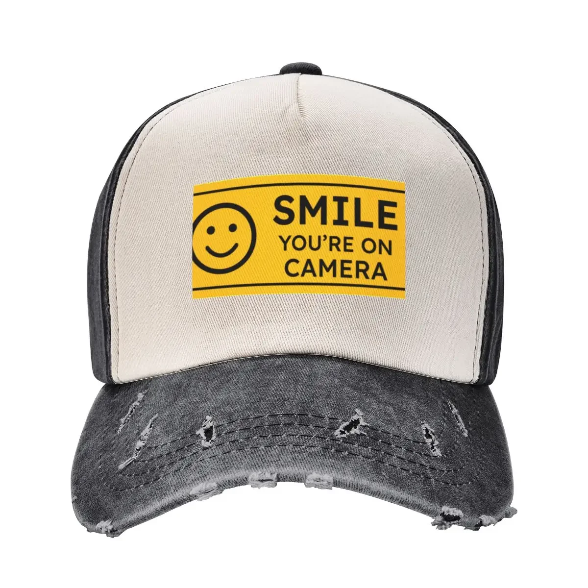 Smile youre on camera Baseball Cap derby hat Fashion Beach cute Women's Beach Outlet 2025 Men's