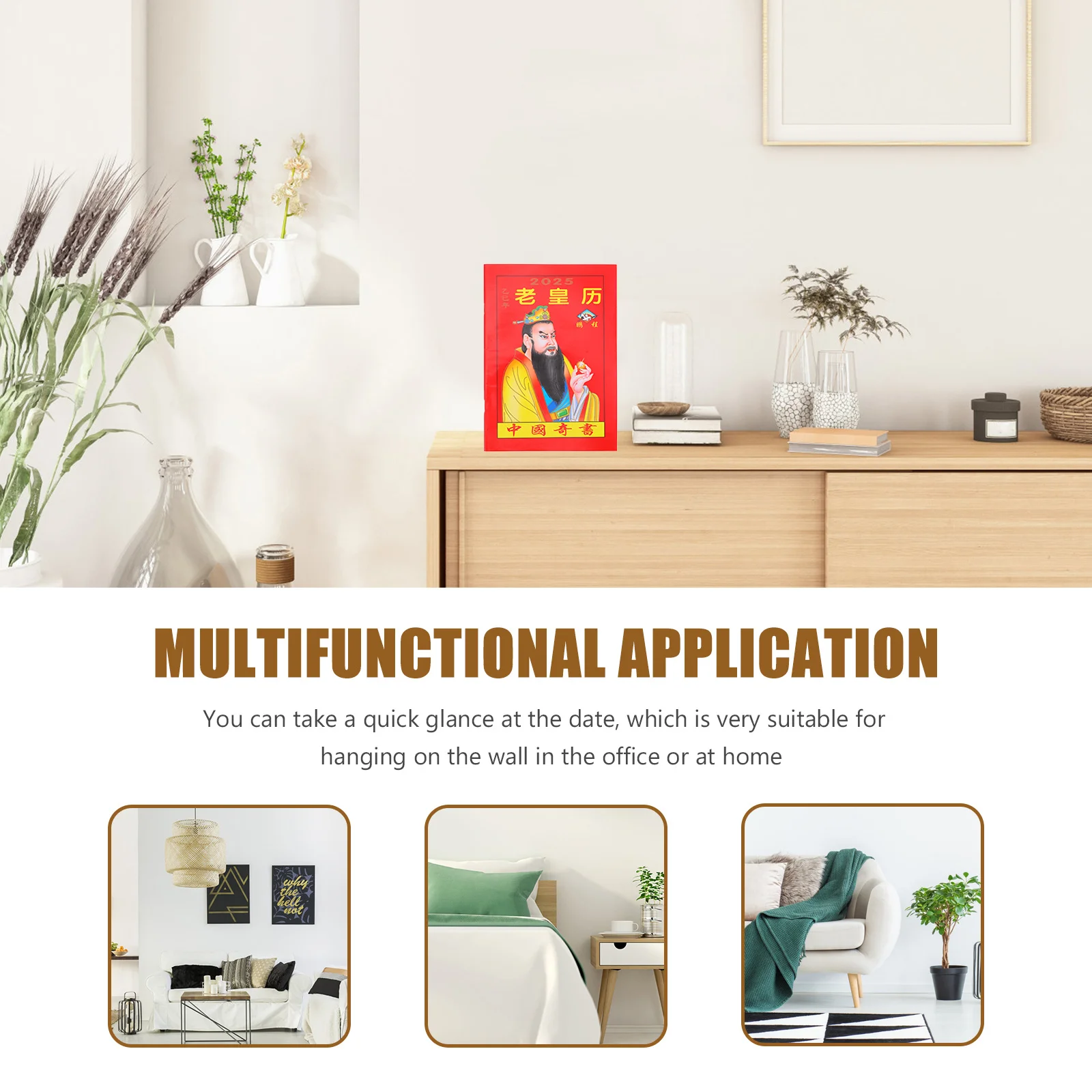 

Китайский лунный настольный календарь на 2025 год змеи для домашнего офиса, ежедневного использования, вечный календарь небольшого размера