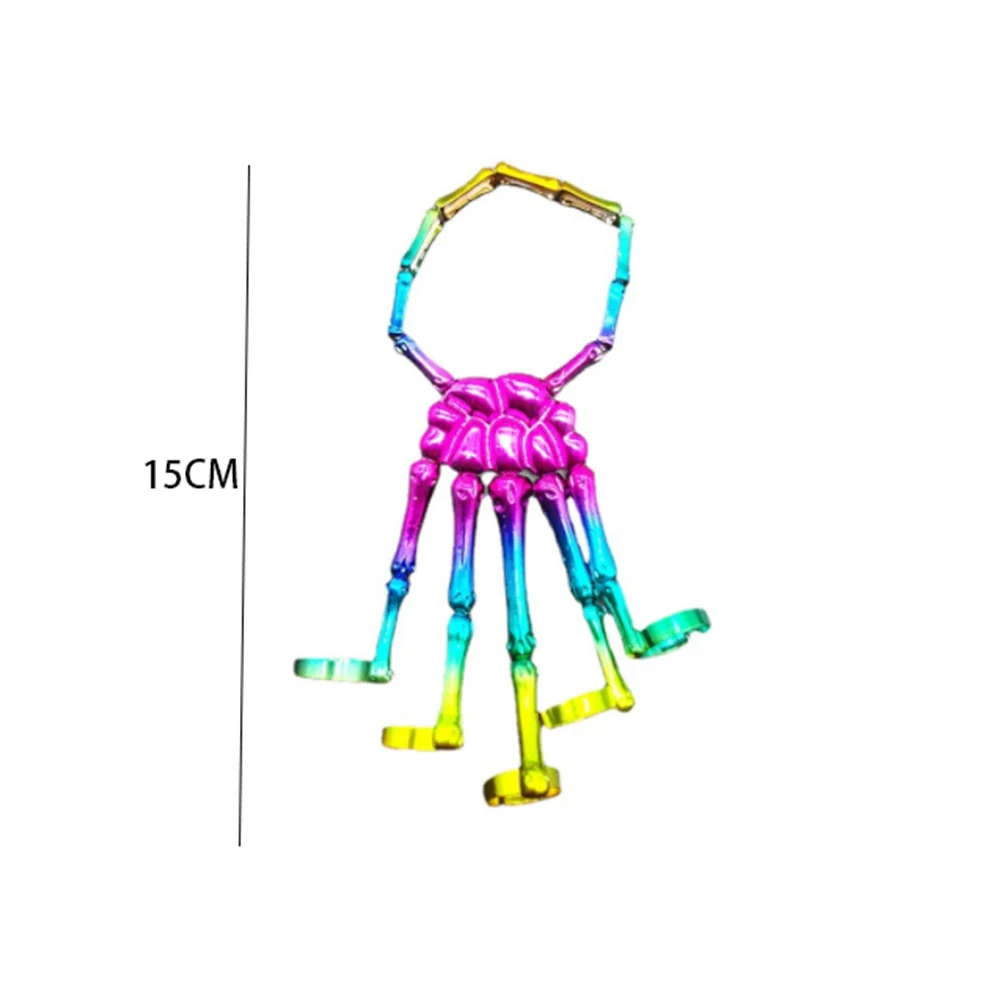 

Skull H Bracelet Alloy Material Comfortable Wear Wrist Decoration Halloween Party Practical Jewelry Exaggerated Chain Fine