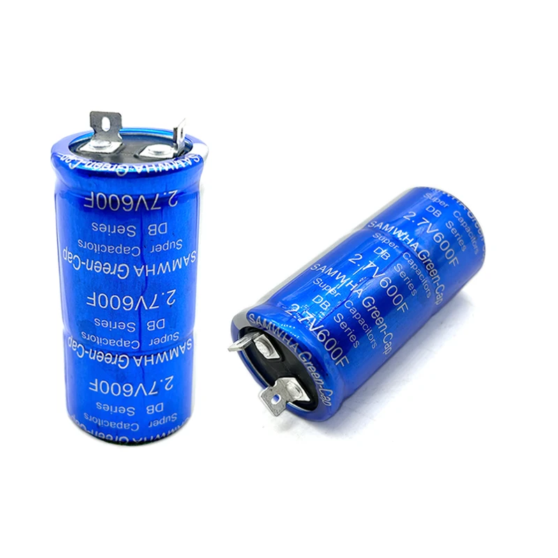 1Pcs SAMWHA Green-Cap 2.7V600F Super Farad Capacitor Used to Automobile Rectifier Module 16V100F Supercapacitor Large Capacity