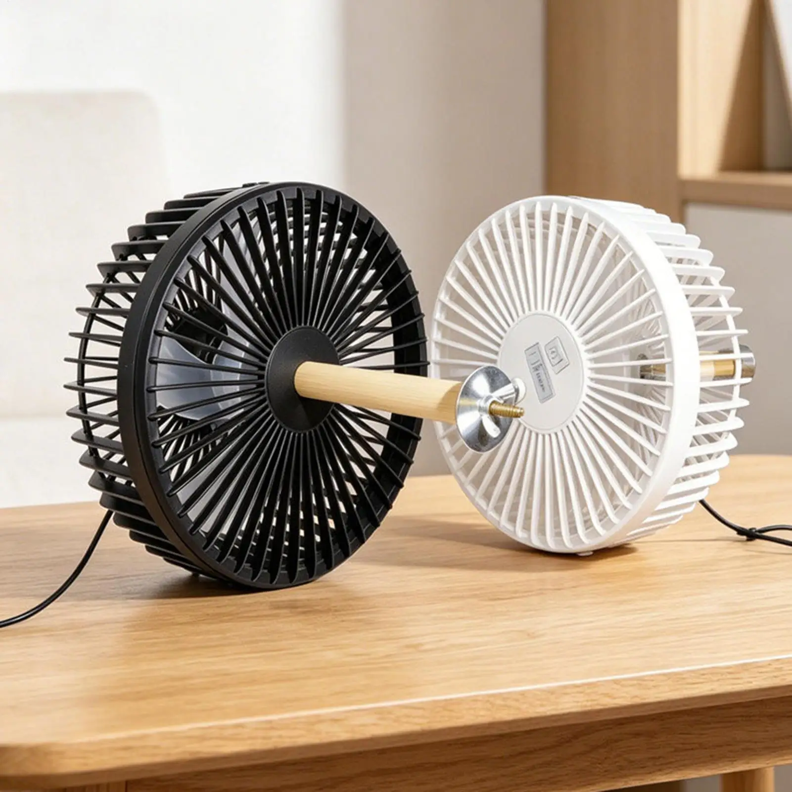 Bird Cage Cooling Fan 2-Speed USB Charging Quiet Cage Mount Bird Cage Crate Air Cooler Fan For Dog Duck Hamster Small Animal