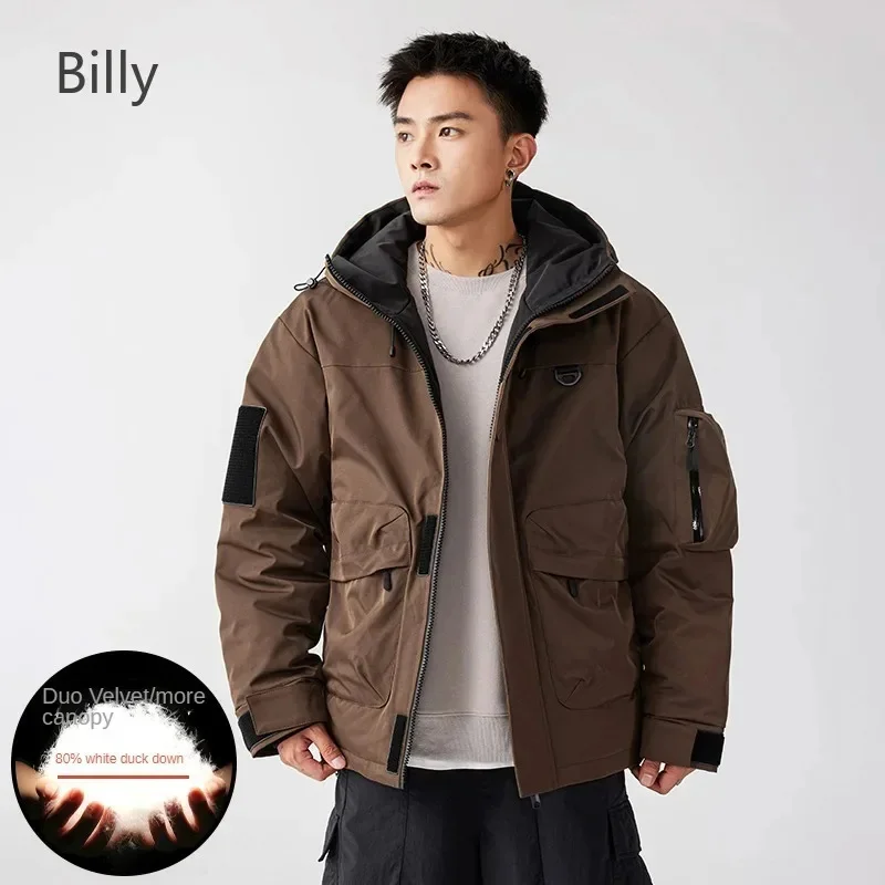 Men\'s Down Jacket Designer Clothes Men Duck Padding Waterproof Jackets Man 2025 Warm Winter Coat Casual Sack