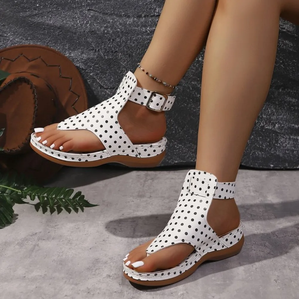 2026 Damen Keilsandalen Sommer Neue Modische Lässige Peeptoe-Sandalen mit Dicker Sohle Rutschfeste Komfortable Hochhackige Damenschuhe – Detail 27
