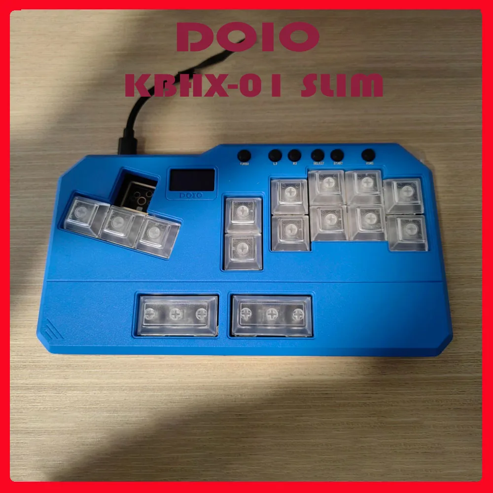 

DOIO mini version low-axis Hitbox MIXBOX gaming keyboard Agile aluminum alloy rocker arcade supports PS5/switch/PC KBHX-01 SLIM