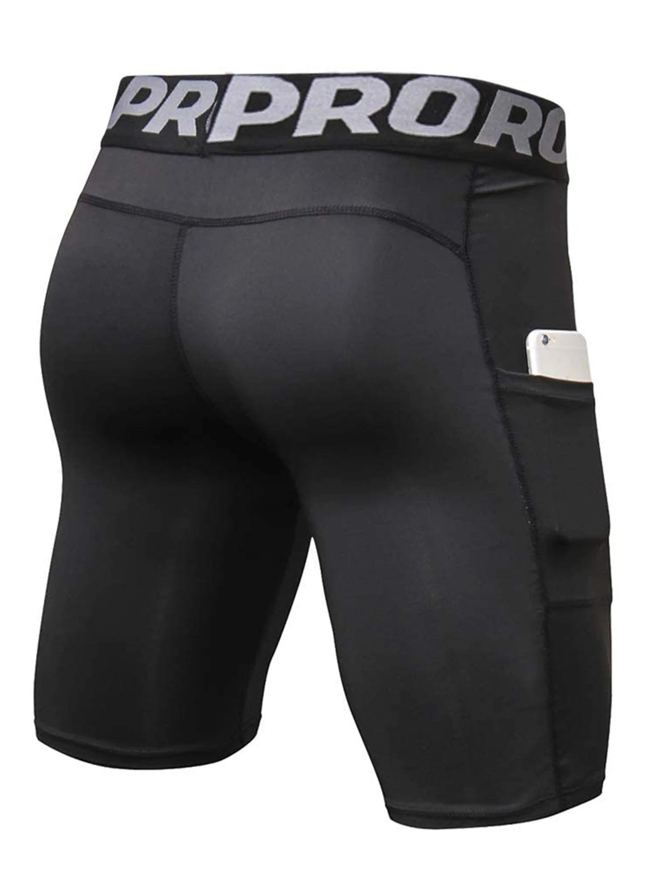 Mens Compression Shorts with Pockets Quick Dry for Athletic Running Shorts Spandex Shorts for Men