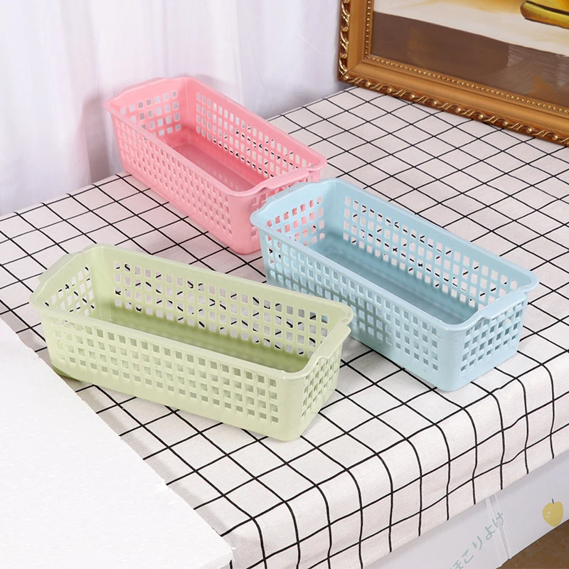 Storage Basket Versatile Hollow Design Storage Box Space-saving Sundries Organizer For Cosmetics Clothes Toy Food