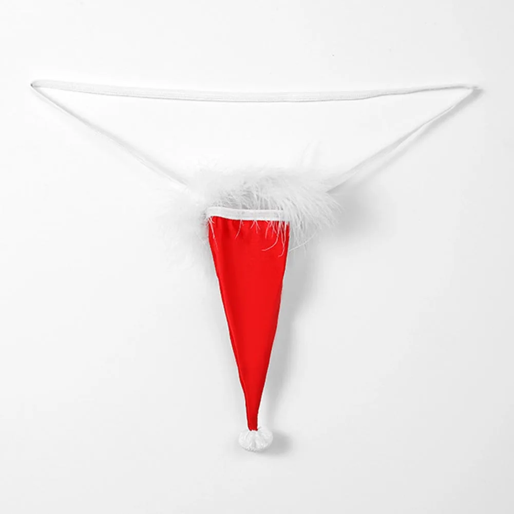 

1pc Men's Cock Ring Exotic Panties Festival G-Strings Low Waist Underpants Underwear Elastic T-back Feather Thongs