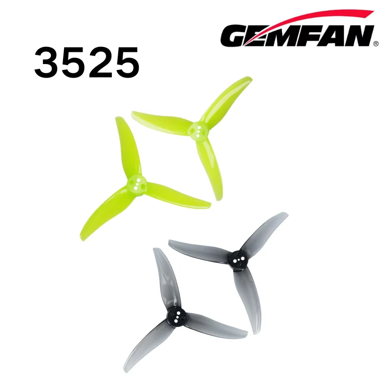 3525 Propeller Gemfan 3.5inch 5mm/T-Mount PC Props For RC FPV Freestyle Racing Mini Multirotor Toothpick Drone CW CCW  6Pair/12P