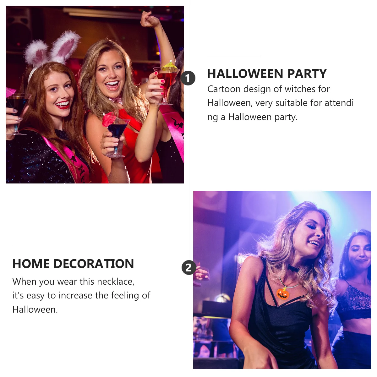 5 pcs Halloween Pumpkin Necklace Orange Silicone Cartoon Design Jewelry For Women Party Supplies Bright Color Decor