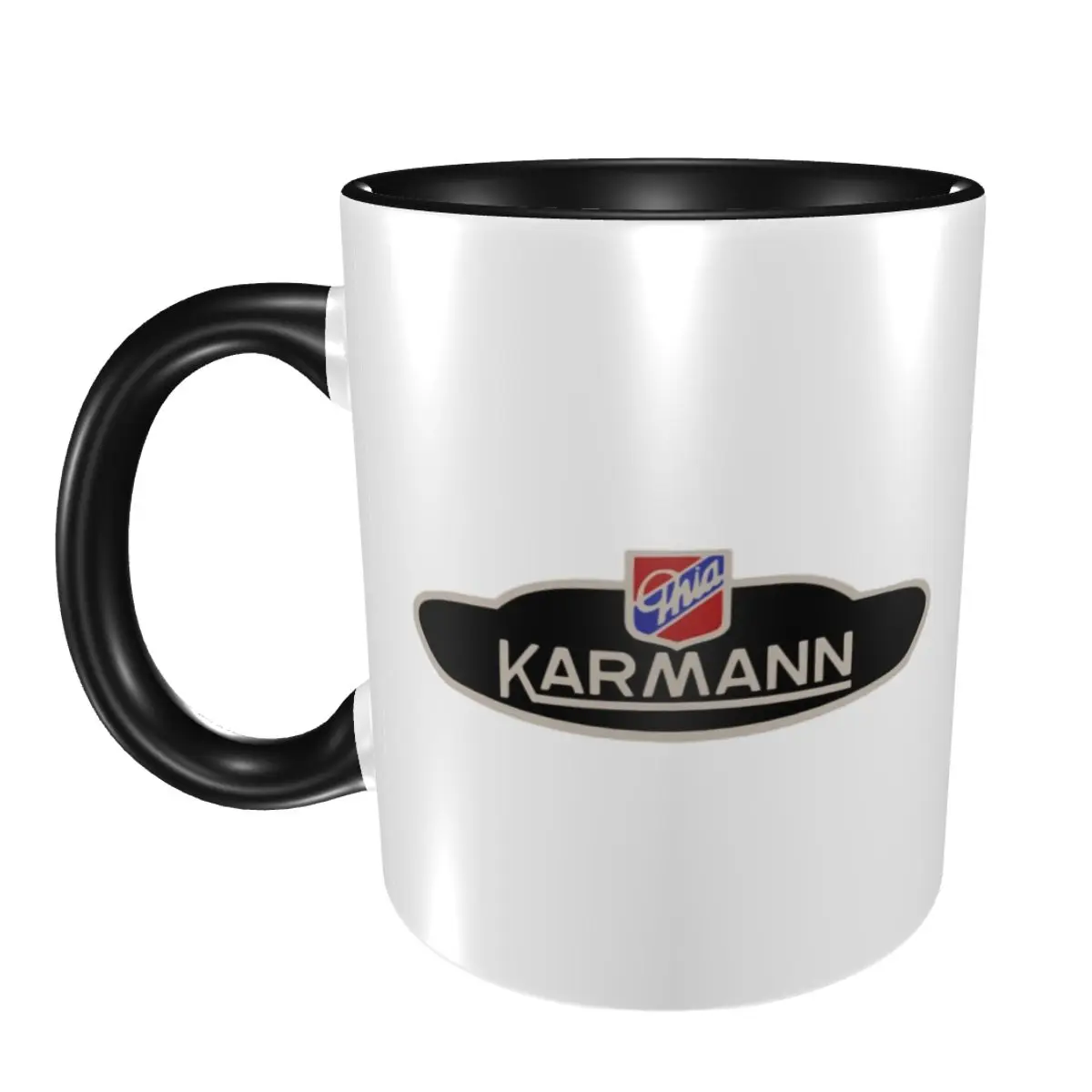 

Кружка с эмблемой Karmann Ghia, забавные керамические кофейные чашки, чайные кружки, чашка для молока, посуда для напитков, подарки для женщин и мужчин