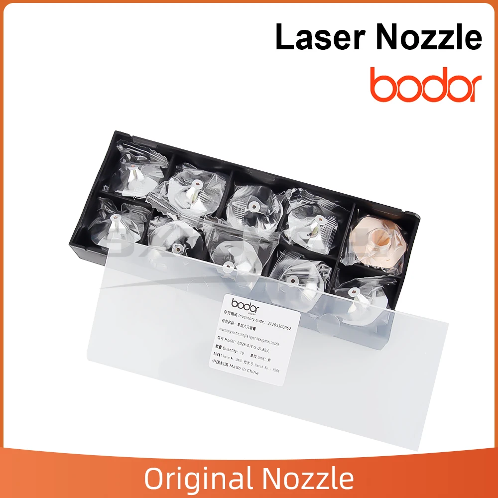 

Bodor Original Laser Nozzle D28 M11 H15 Single Chrome Caliber 1.4-8.0mm Hexagon Copper Nozzle for Bodor Fiber Laser Cutting Head