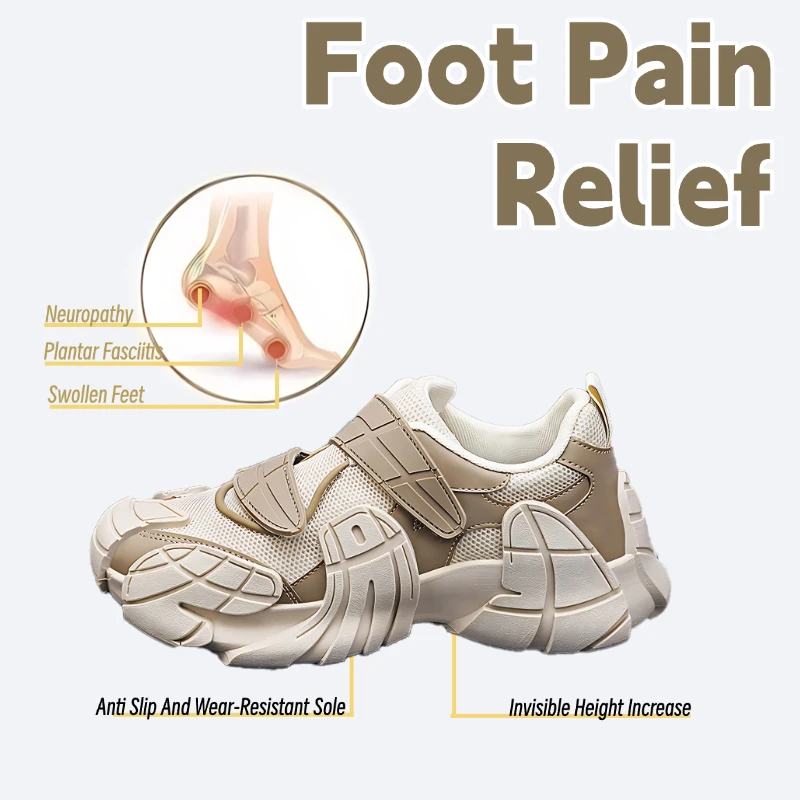 

Fipatbu Men's running shoes, breathable mesh, casual sports style, suitable for summer, thick sole, solid color, simple