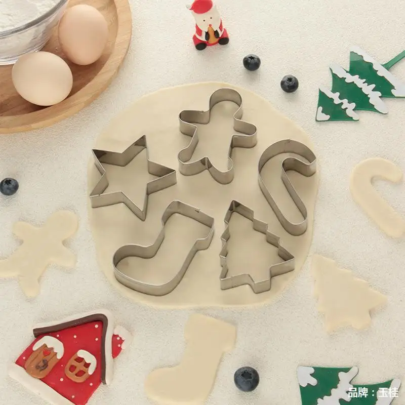 Cutters For Baking Stainless Steel Cookie Mold Set Unique Kitchen Gadgets Baking Tools Fondant Mold With Different Shapes For