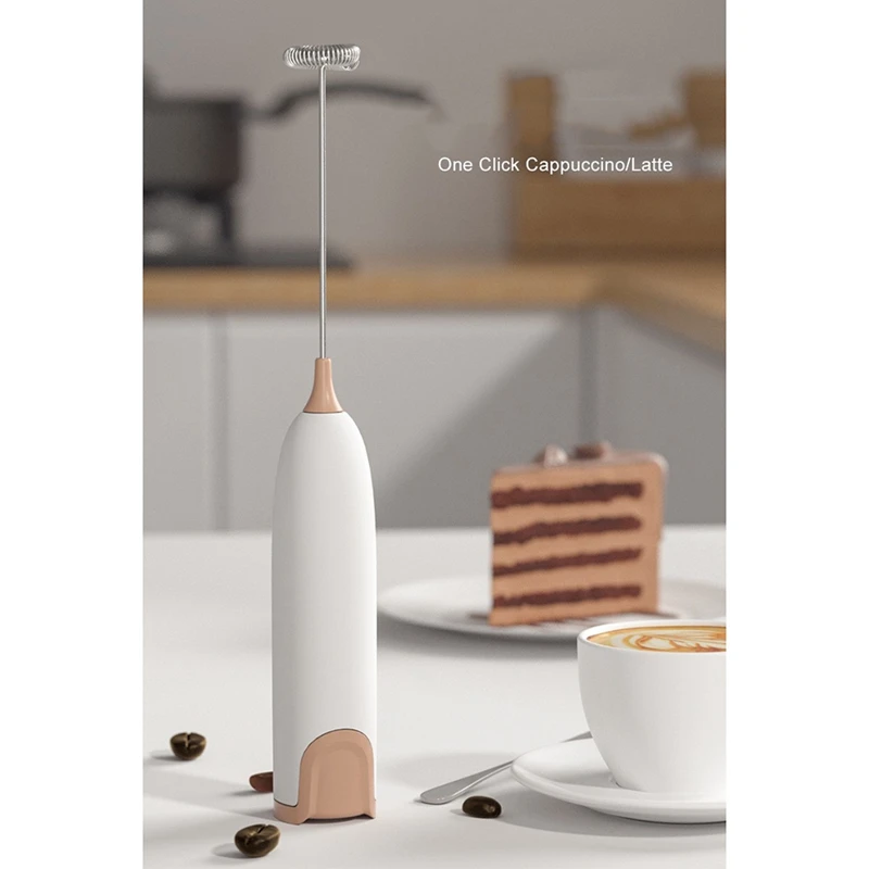 Electric Milk Frother Kitchen Drink Foamer Whisk Coffee Cappuccino Creamer Whisk Frothy Blend Whisker Egg Beater