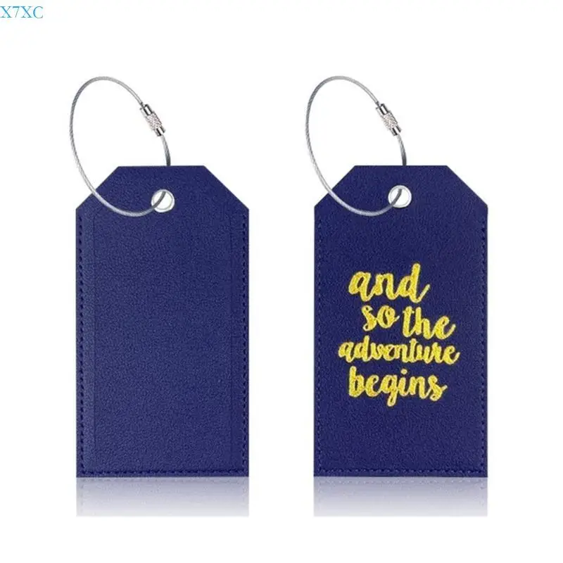 X7XC Secure Luggage Labels with Full Back Privacy Cover Easily Identify Your Baggage