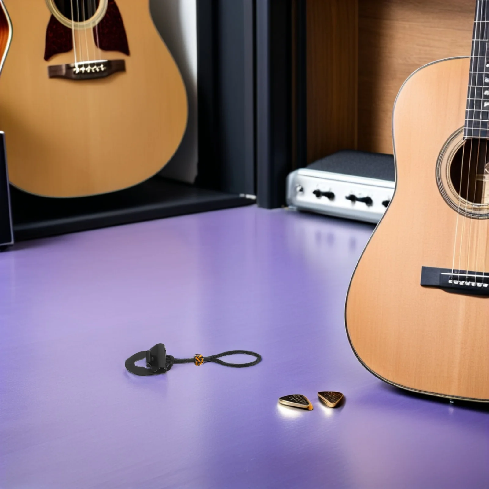 

1Pair Secure Guitar Strap Buckle Lock Anti-Drop Fastener No Drill Acoustic Electric Bass Strap Button Bass Guitar Anti-Slip