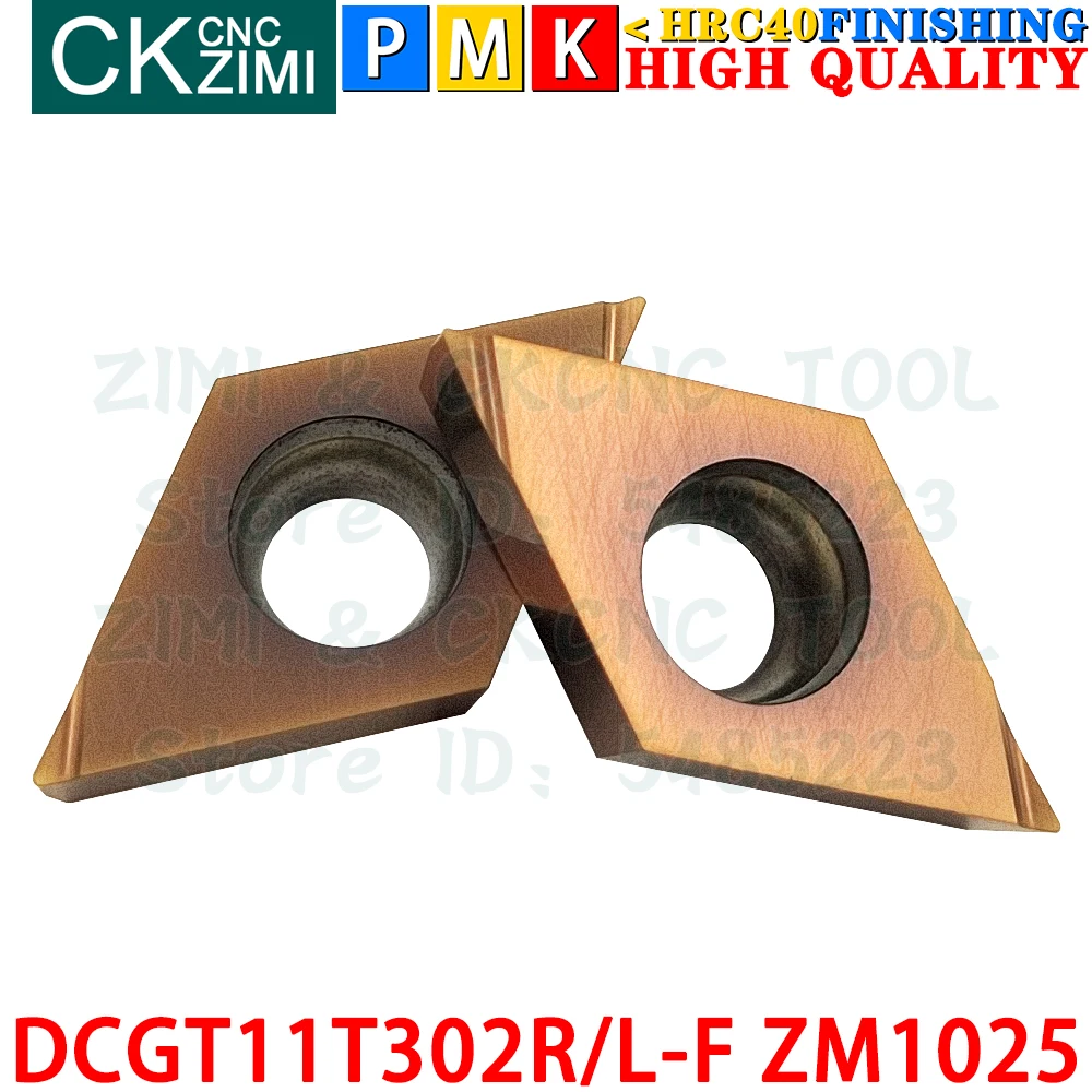 DCGT11T302R-F ZM1025 DCGT11T302L-F ZM1025 Inserti in carburo Lavorazioni meccaniche di precisione Utensili per inserti per tornitura esterna Tornio meccanico per metalli DCGT11T3 DCGT 11T3 CNC Utensili da taglio