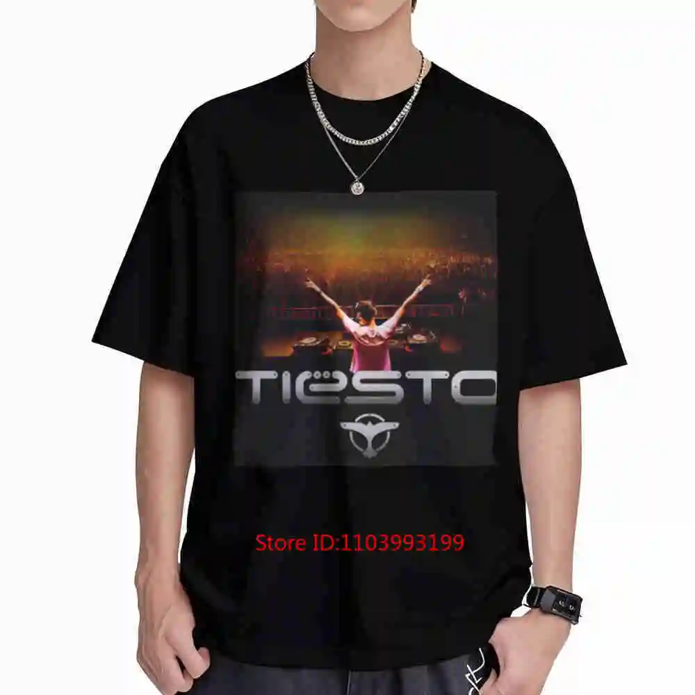 Tiesto DJ Stage Logo Short Sleeve Tee 100% Cotton T-Shirt