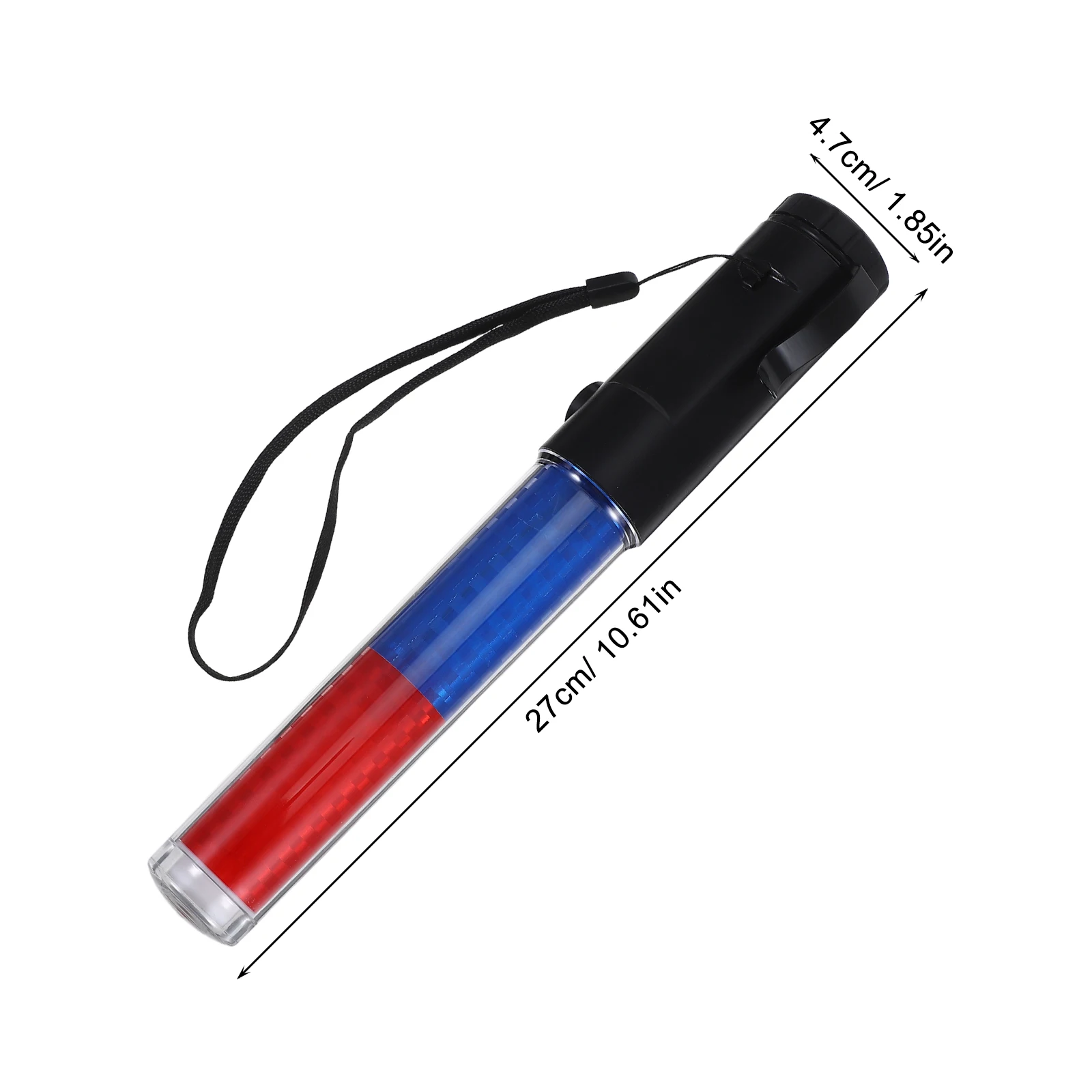 Baguette lumineuse d'avertissement LED de 26Cm, bâton de contrôle de la circulation avec crochet magnétique, lampe de poche de sécurité Portable pour les Concerts et les activités de plein air