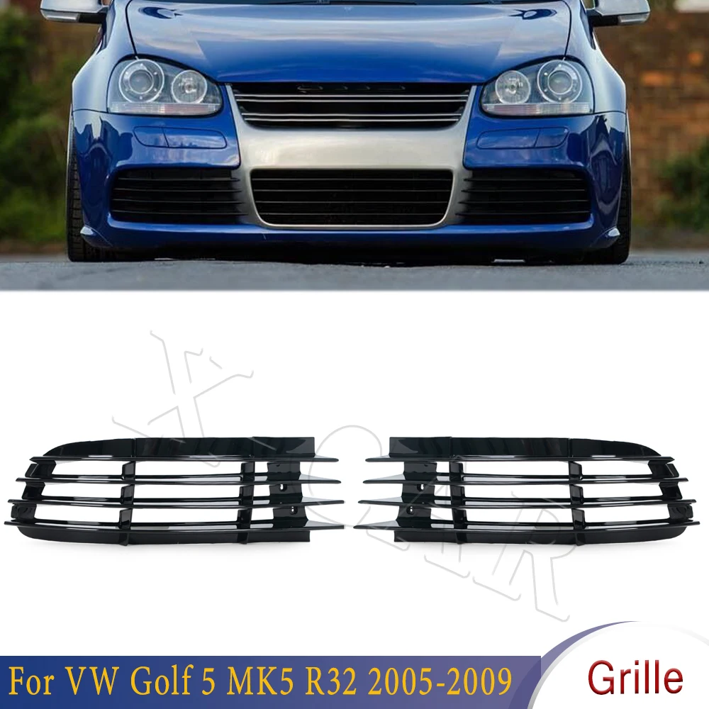 

2PCS Fog Lamp Cover Frame Front Fog Light Grille For VW Golf 5 MK5 R32 2005 2006 2007 2008 2009 Auto Parts For Car