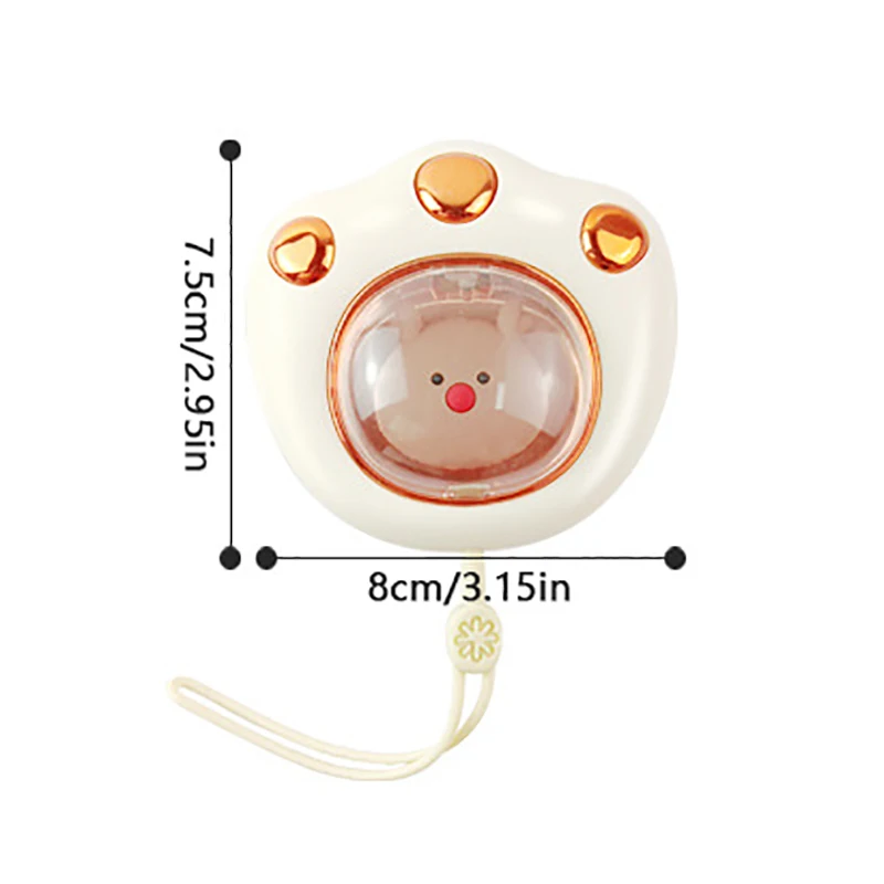 1szt Mini zimowy ogrzewacz do rąk wielokrotnego użytku USB Akumulator Szybkie ogrzewanie Urocza łapa kota Ogrzewacz do rąk Natychmiastowy zestaw