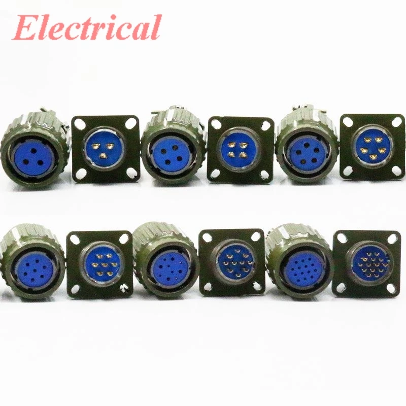 1set 21mm YP21 Y2M-2/3/4/5/7/10/14/16 Pin aviation plug aviation socket cable joint Stepper Motor Aviation Connector Plug socket