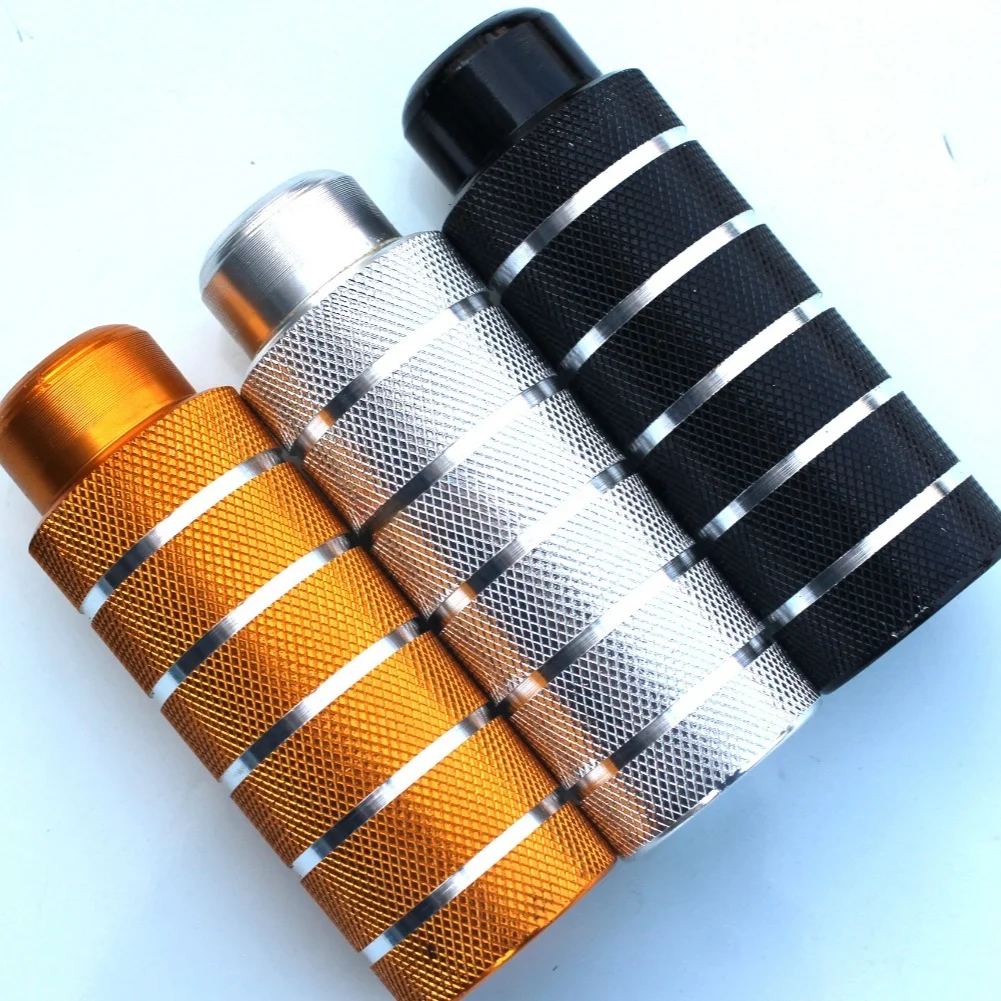 

1 Pair Axle Rear Foot Pegs Footpegs Aluminum Alloy Foot Rests For Bike Bicycle Pedals 3/8" Axles Lightweight Replacement Parts