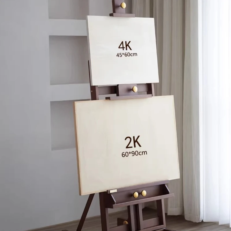 

Walnut color professional artist easel art student special solid wood floor type home retro sketch watercolor oil easel artboard