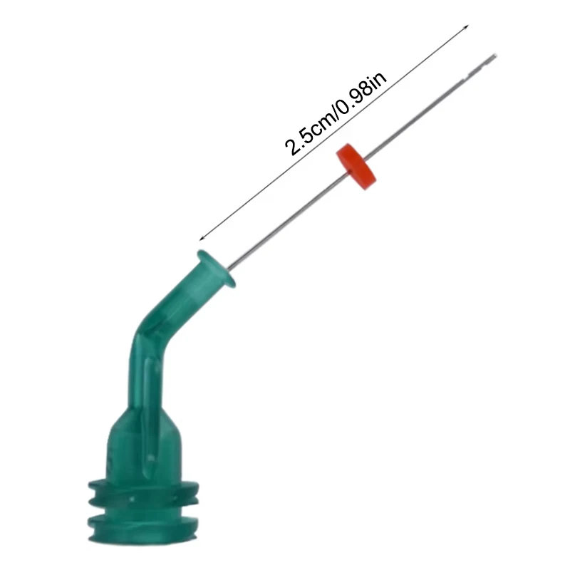 Embouts de seringue de canal radiculaire de poulet réutilisables à double trou latéral, embout d'irrigation endodontique dentaire Endo, matériaux dentaires, 1 pièce