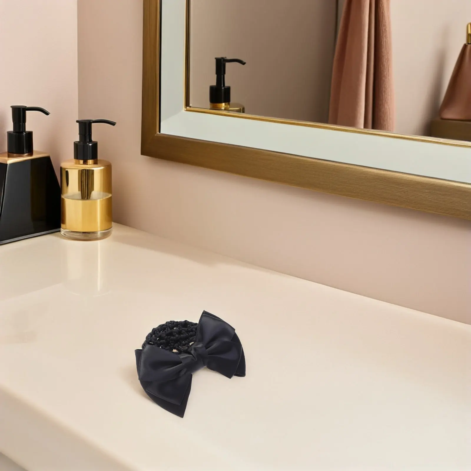 

Набор из 3 эластичных сеток для волос с бантом для женщин и девочек: для танцев, балета, работы, вечеринок