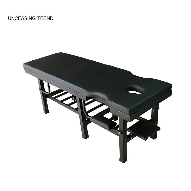 

Portable Black Massage Table Spa Multifunction Tattoo Foldable Bed Facial Headboards Kosmetikliege Massage Furniture MQ50MB