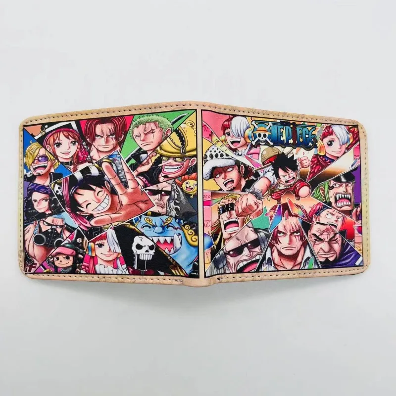 

Anime One Piece Monkey D Luffy Cute Cartoon Foldable Wallet Student Portable Simple Coin Purse Cute Things for Girls and Boys