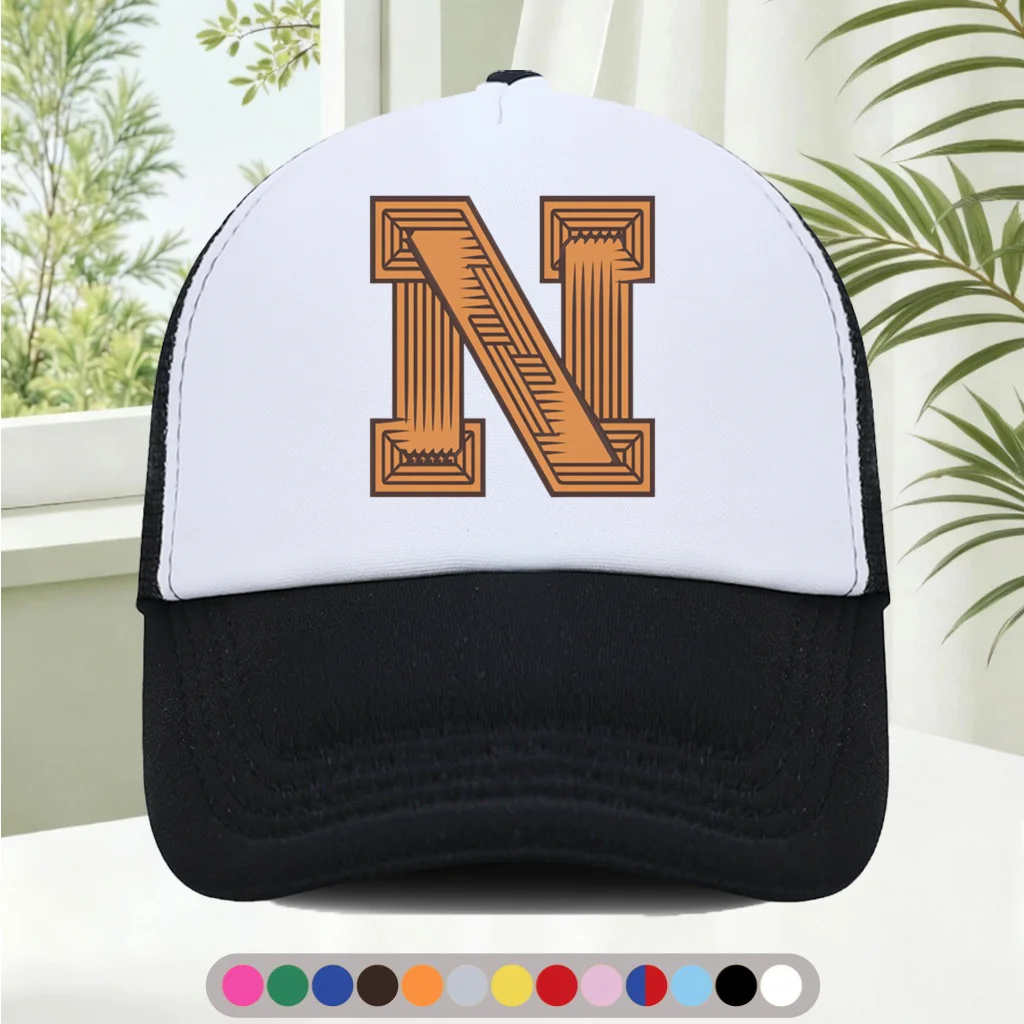 Fashionable and Versatile Sponge Mesh Cap  Features Cool Printed Patterns, Unisex  American Trucker Hat  HighQuality Hat  S