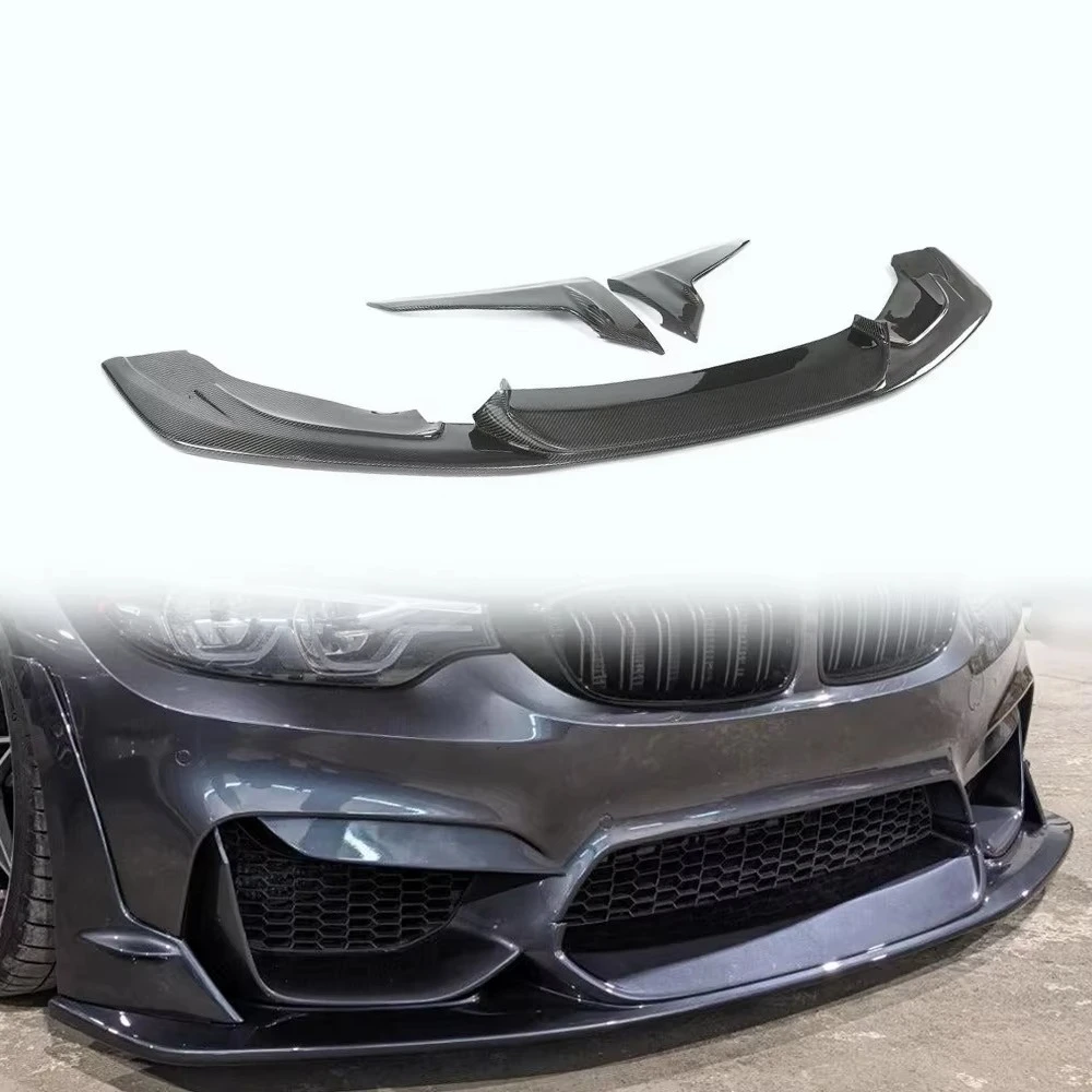 

Custom Carbon Fiber Front Lip Splitters for F80 M3 F82 M4 2014 - 2020 Factory Direct